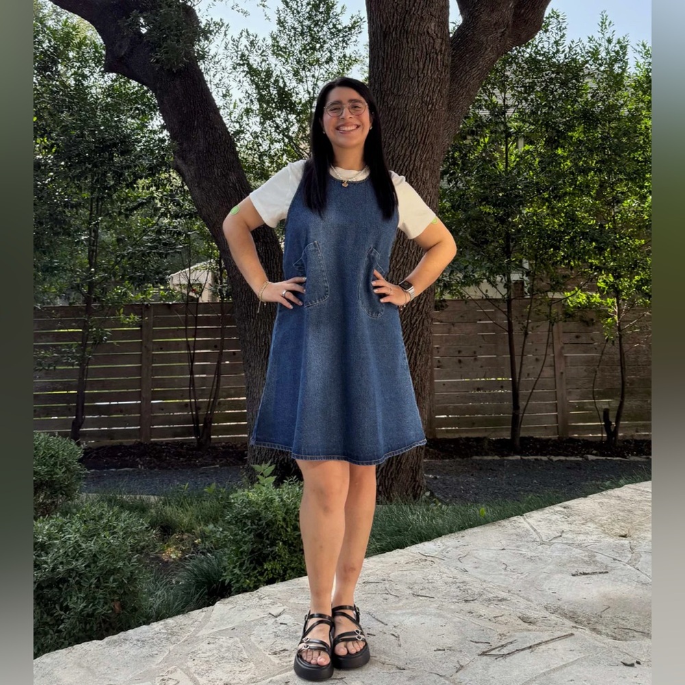 Denim Blue Sleeveless Dress